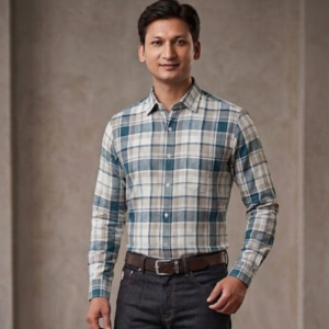 Men’s Classic Checkered Full Sleeve Casual & Smart Formal Cotton Shirt